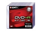 Dysk Emtec DVD-R 4,7GB 16X Slim (10)